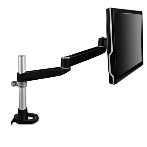 Dual-swivel Monitor Arm, 4.5w X 19.5d X 18.5h, Black-gray