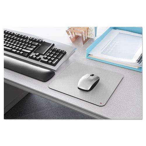 Precise Mouse Pad, Nonskid Back, 9 X 8, Gray-frostbyte