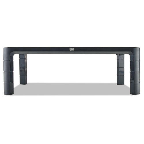 Adjustable Monitor Stand, 16 X 12 X 1 3-4 To 5 1-2, Black