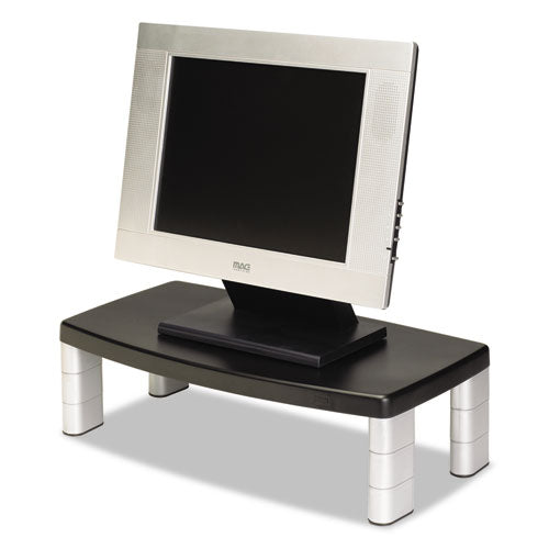Extra-wide Adjustable Monitor Stand, 20 X  12 X 1 To 5 7-8, Black
