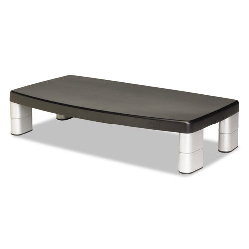 Extra-wide Adjustable Monitor Stand, 20 X  12 X 1 To 5 7-8, Black