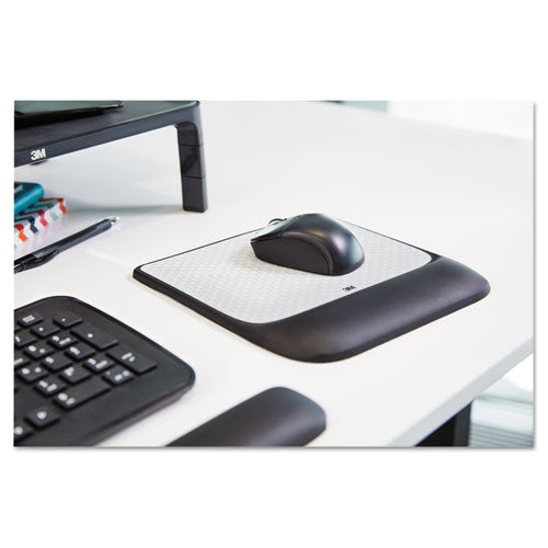 Mouse Pad W-precise Mousing Surface W-gel Wrist Rest, 8 1-2x 9x 3-4, Solid Color