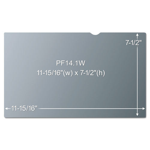 Frameless Blackout Privacy Filter For 14.1" Widescreen Laptop, 16:10 Aspect Ratio