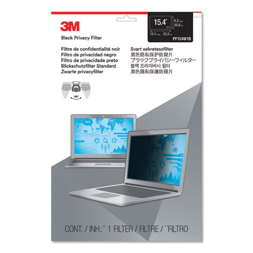 Frameless Blackout Privacy Filter For 15.4" Widescreen Laptop, 16:10 Aspect Ratio