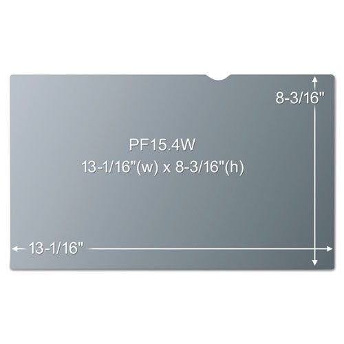 Frameless Blackout Privacy Filter For 15.4" Widescreen Laptop, 16:10 Aspect Ratio