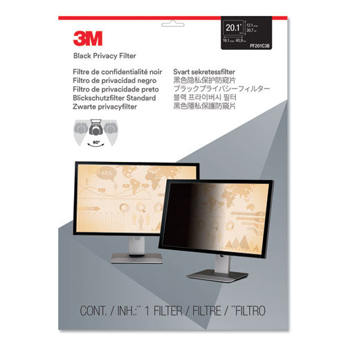 Frameless Blackout Privacy Filter For 20.1" Monitor