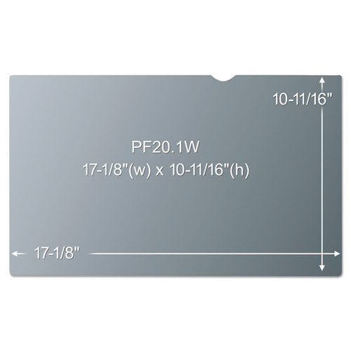 Frameless Blackout Privacy Filter For 20.1" Widescreen Monitor, 16:10 Aspect Ratio