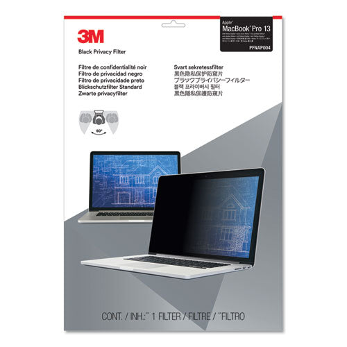 Frameless Blackout Privacy Filter For 13.3" Widescreen Macbook Pro With Retina Display, 16:10 Aspect Ratio