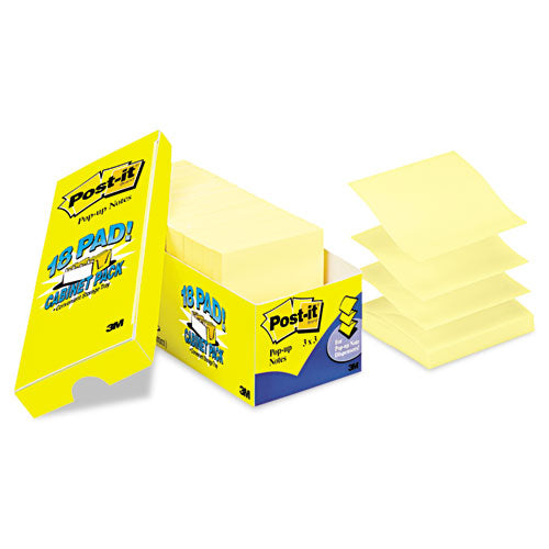 Original Canary Yellow Pop-up Refill, 3 X 3, 100-sheet, 24-pack