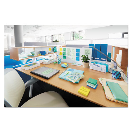 Pop-up Recycled Notes In Bora Bora Colors, 3 X 3, 90-sheet, 6-pack