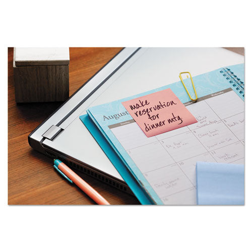 Recycled Pop-up Notes, 3 X 3, Assorted Helsinki Colors, 100-sheet, 6-pack