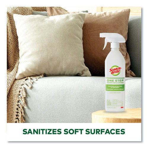 One Step Disinfectant And Cleaner, Light Fresh Scent, 28 Oz Spray Bottle, 6-carton