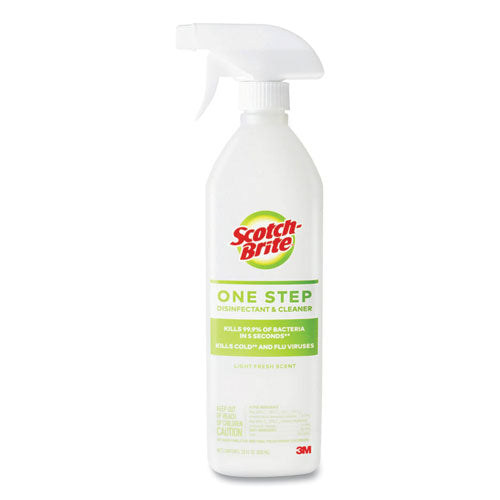 One Step Disinfectant And Cleaner, Light Fresh Scent, 28 Oz Spray Bottle, 6-carton