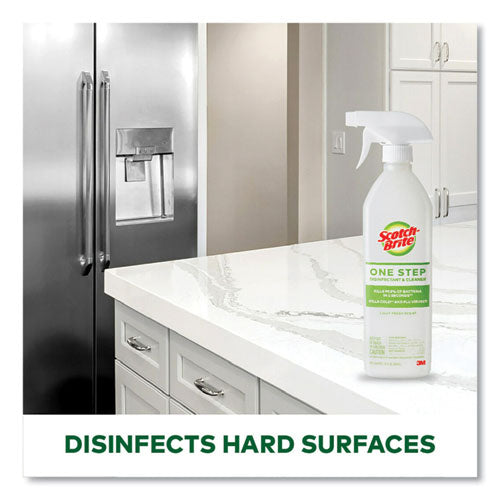 One Step Disinfectant And Cleaner, Light Fresh Scent, 28 Oz Spray Bottle