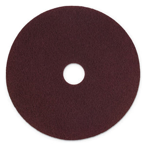 Surface Preparation Pad Plus, 17" Diameter, Maroon, 5-carton