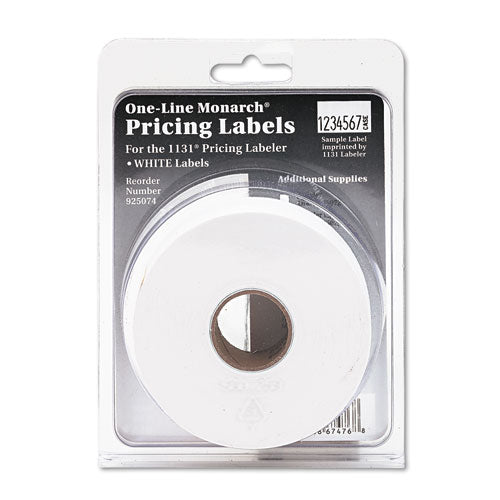 Easy-load One-line Labels For Pricemarker 1131, 0.44 X 0.88, White, 2,500-roll