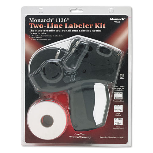 Pricemarker, Model 1136, 2-line, 8 Characters-line, 5-8 X 7-8 Label Size