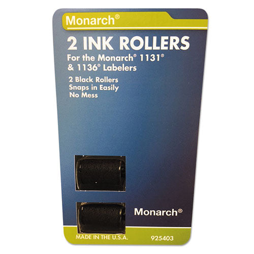 925403 Replacement Ink Rollers, Black, 2-pack