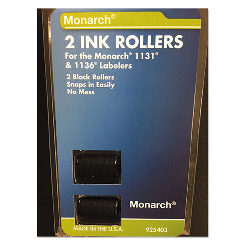 925403 Replacement Ink Rollers, Black, 2-pack