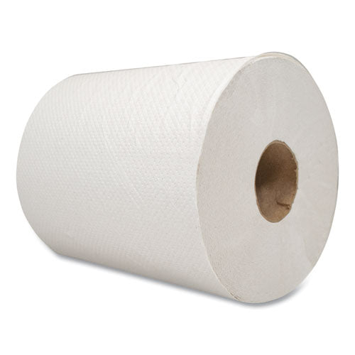 Morsoft Universal Roll Towels, Paper, White, 7.8" X 600 Ft, 12 Rolls-carton