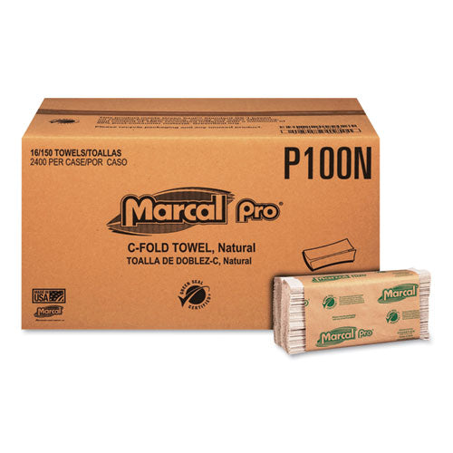 100% Recycled Folded Paper Towels, 1-ply, 8.62 X 10 1-4, Natural, 334-pk,12pk-ct