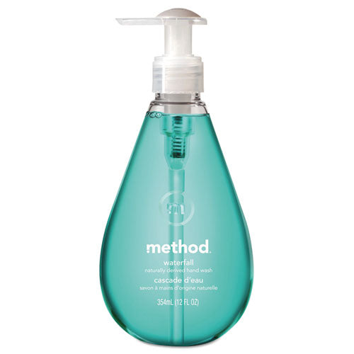 Gel Hand Wash, Waterfall, 12 Oz Pump Bottle, 6-carton