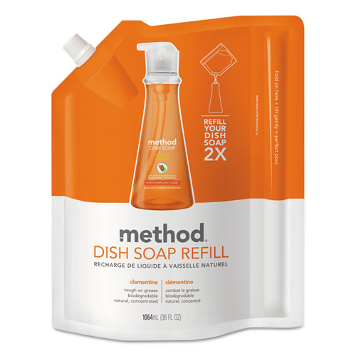 Dish Soap Refill, Sea Minerals, 36 Oz Pouch