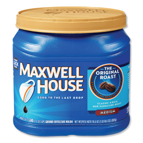 Coffee, Ground, Original Roast, 30.6 Oz Canister, 6 Canisters-carton