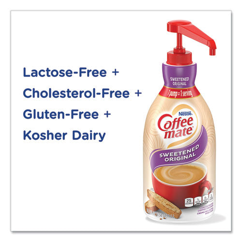 Liquid Coffee Creamer, Sweetened Original, 1.5 Liter Pump Bottle, 2-carton