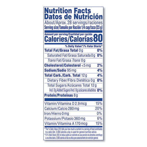 Instant Nonfat Dry Milk, Unsweetened, 22.75 Oz Canister