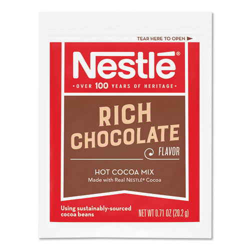 Hot Cocoa Mix, Rich Chocolate, 0.71 Oz Packets, 50-box, 6 Box-carton