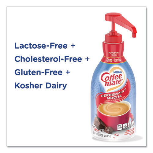 Liquid Creamer Pump Bottle, Peppermint Mocha, 1.5 L, 2-carton