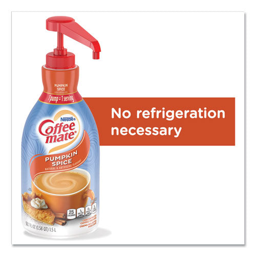 Liquid Creamer Pump Bottle, Pumpkin Spice, 1.5l Pump Bottle