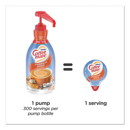 Liquid Creamer Pump Bottle, Pumpkin Spice, 1.5l Pump Bottle
