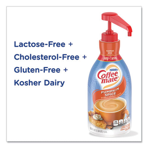 Liquid Creamer Pump Bottle, Pumpkin Spice, 1.5l Pump Bottle