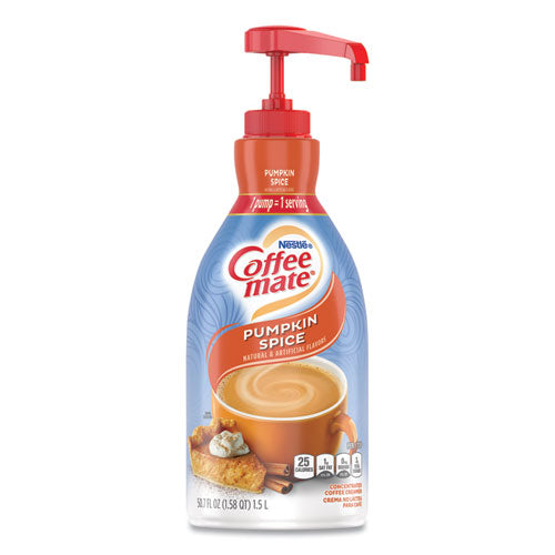 Liquid Creamer Pump Bottle, Pumpkin Spice, 1.5l Pump Bottle