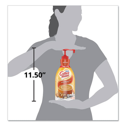 Liquid Coffee Creamer, Hazelnut, 1.5 Liter Pump Bottle, 2-carton