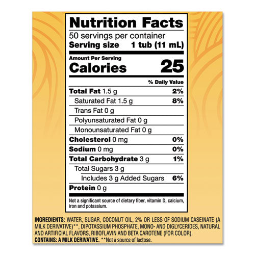 Liquid Coffee Creamer, Hazelnut, 0.38 Oz Mini Cups, 50-box, 4 Boxes-carton, 200 Total-carton