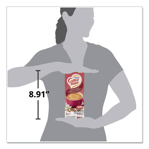Liquid Coffee Creamer, Cinnamon Vanilla, 0.38 Oz Mini Cups, 50-box, 4 Boxes-carton, 200 Total-carton