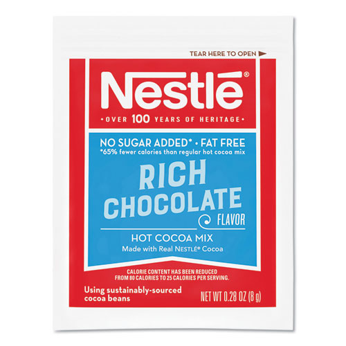 No-sugar-added Hot Cocoa Mix Envelopes, Rich Chocolate, 0.28 Oz Packet, 30-box