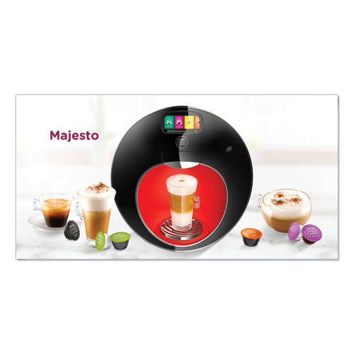 Majesto Automatic Coffee Machine, Black-red