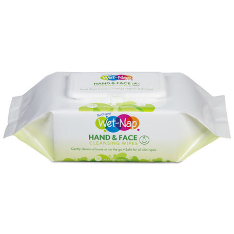 Hands And Face Cleansing Wipes, 7 X 6, White, Fragrance-free, 110-pack, 6 Packs-carton