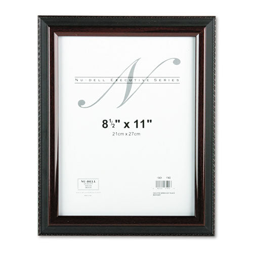 Executive Document Frame, Plastic, 8 X 10, Black-mahogany
