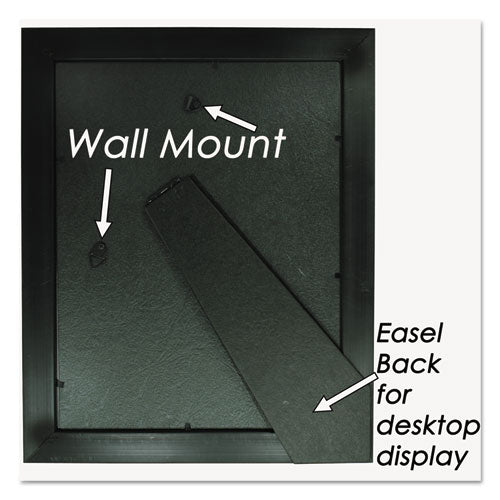 Executive Document Frame, Plastic, 8 X 10, Black-mahogany