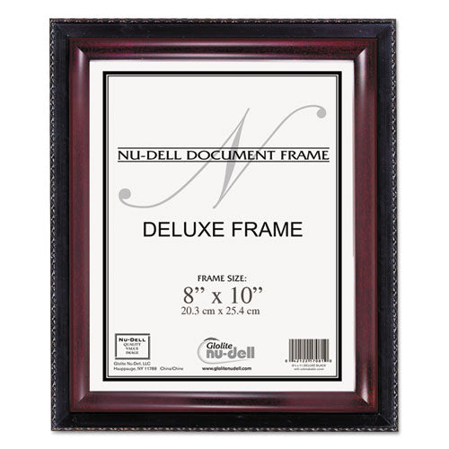 Executive Document Frame, Plastic, 8 X 10, Black-mahogany