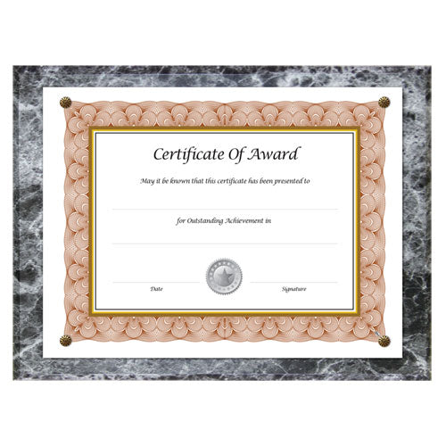 Award-a-plaque Document Holder, Acrylic-plastic, 10-1-2 X 13, Mahogany