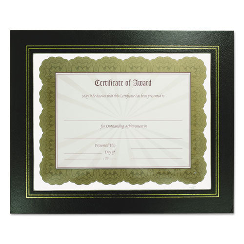 Leatherette Document Frame, 8-1-2 X 11, Burgundy, Pack Of Two