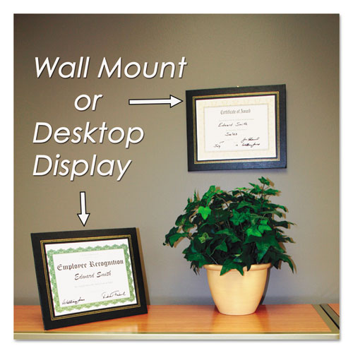 Leatherette Document Frame, 8-1-2 X 11, Burgundy, Pack Of Two
