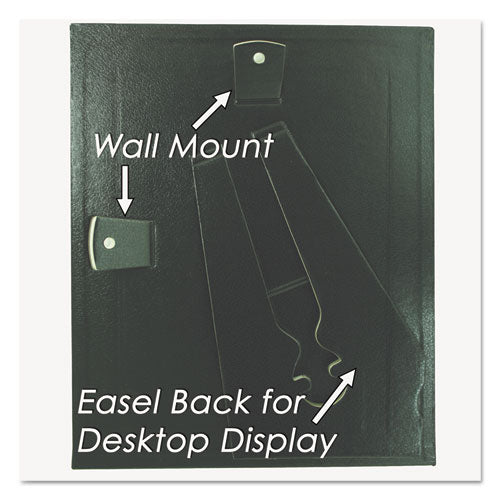Leatherette Document Frame, 8-1-2 X 11, Black, Pack Of Two