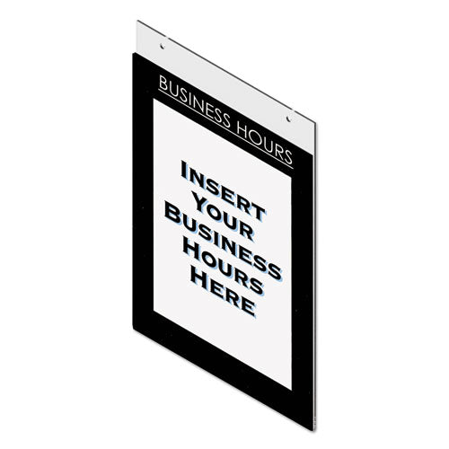 Acrylic Sign Holder, 8 1-2 X 11, Clear